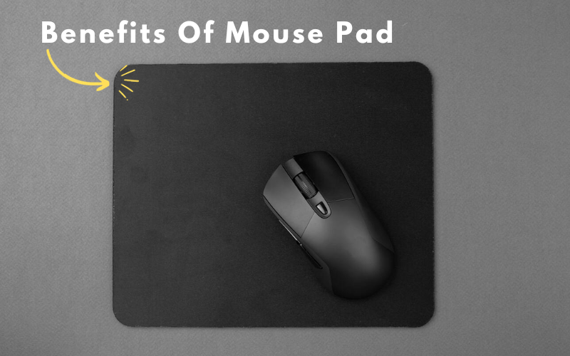 A photo of a mouse kept on a mouse pad